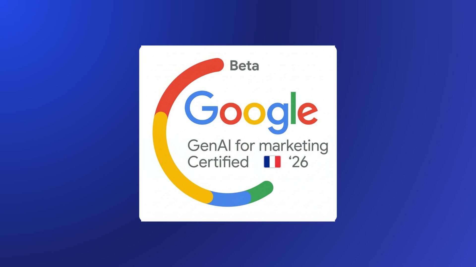 Feed Manager (Cosmo5) certifié Generative AI for Marketing par Google